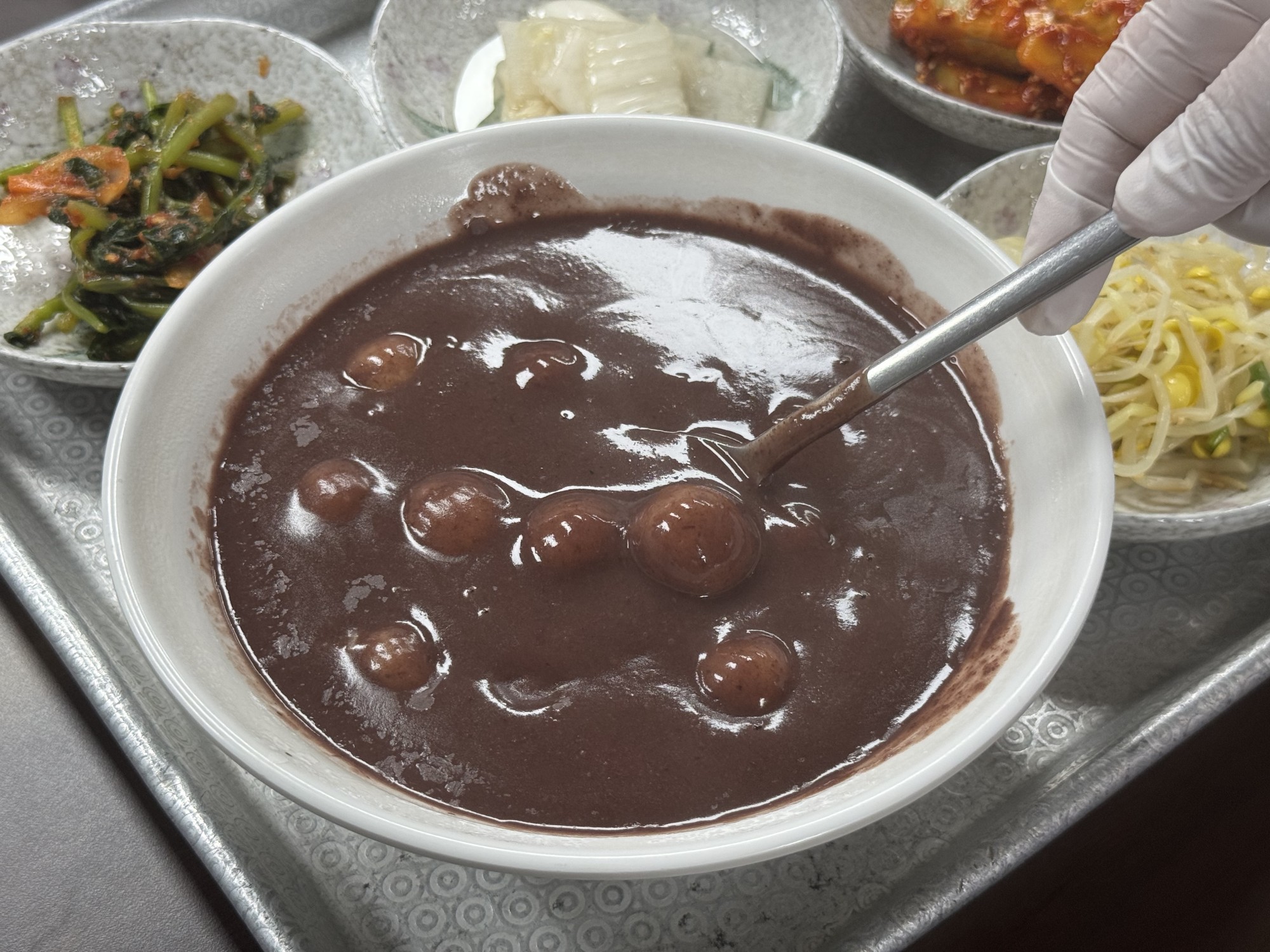 장수팥죽 포장 안내